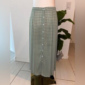 Max Studio Printed Midi Skirt Size Medium